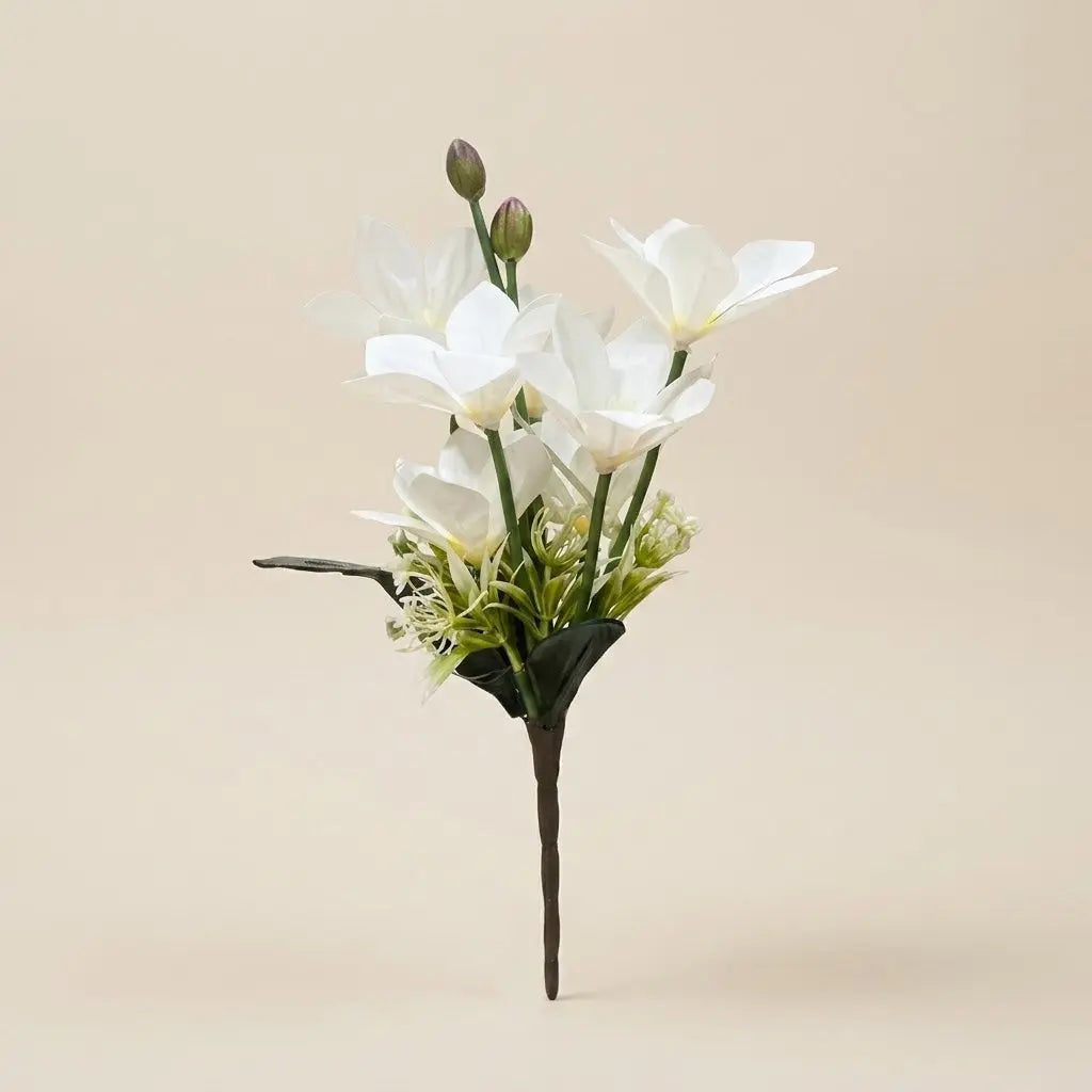 Bouquet de Lys Blancs Artificiels – Tiges Végétales Décoratives