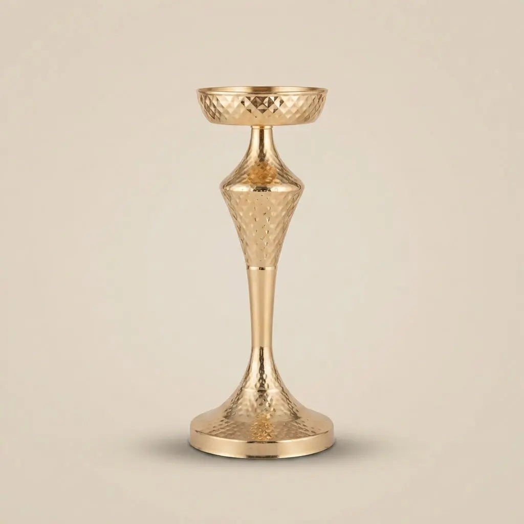 Support de Bouquet Doré sur Pied | Vase & Décoration de Table Chic