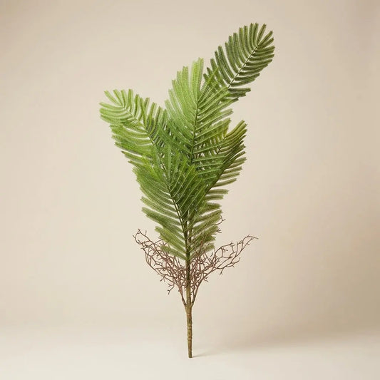Grande Branche de Fougère Artificielle Fines Frondes – Feuillage Synthétique Mimosa / Acacia