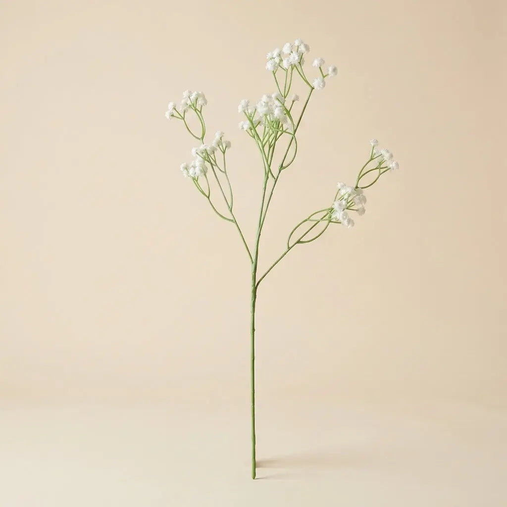 Branche de Gypsophile Artificiel Blanc – Tige Fleurie Synthétique Aérienne