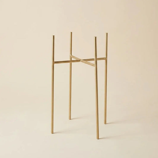 Support de Pot de Fleur en Métal Doré – Porte-Plante Minimaliste Style Scandinave