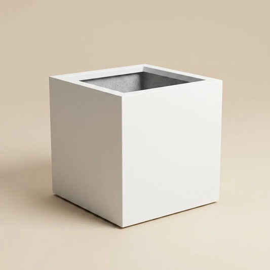 Pot de Fleur Cubique en Bois Design – Jardinière Carrée Intérieur & Extérieur (2 Coloris)